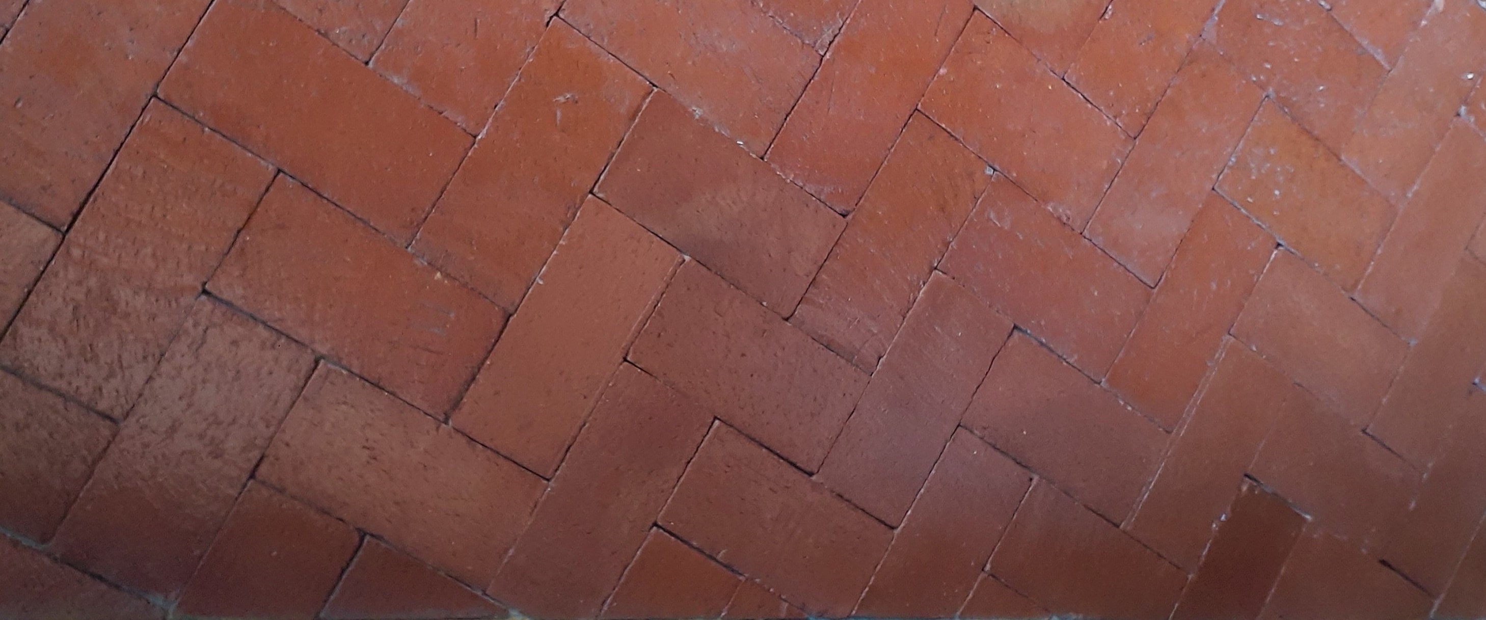 brick floor after color match